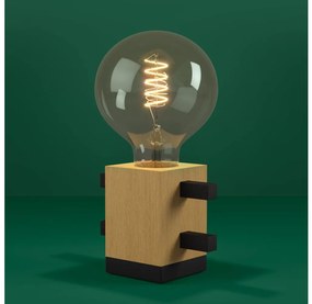 Eglo 390193 - Asztali lámpa LEVANTARA 1xE27/40W/230V fekete/barna