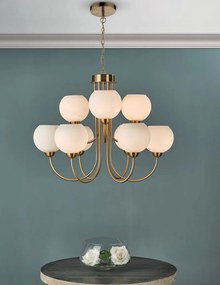 DAR LIGHTING IND1335 IDINA Glamour Csillår Sårgaréz, Opål E14 IP20