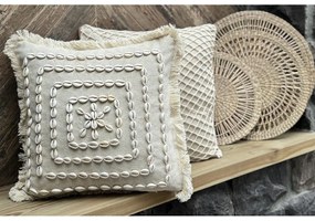 Pamut párnahuzat 43x43 cm Seashells – Mioli Decor