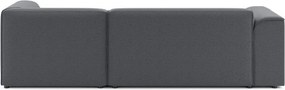Sötétszürke sarokkanapé (jobb oldali-heverő résszel) Merid – Ropez