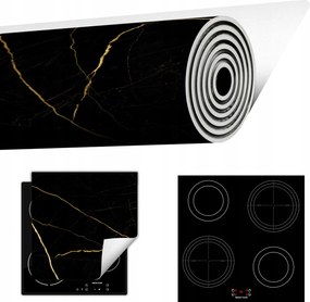 Tűzhelyvédő Szőnyeg Feltekerhető Asztallap 50x52 fekete márvány