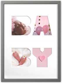 Szürke Keret a gyerekszobába Ajándék Képkeret