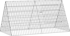 vidaXL Csirkeketrec Ezüst 110 x 55 x 55 cm Horganyzott acél