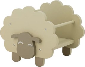 Bézs gyerek könyvespolc 30,5x30x35 cm Dolly – Bloomingville Mini