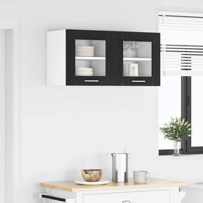 Függő szekrény Riga 2 pcs Fekete tölgy 40 x 31 x 40 cm Faanyag