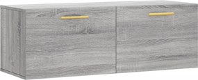 vidaXL szürke sonoma színű szerelt fa faliszekrény 100 x 36,5 x 35 cm