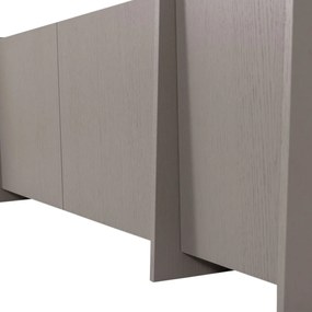 Szürke TV-állvány kőrisfa dekorral 200x53x44 cm Brock – WOOOD