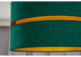 Duolla - Csillár zsinóron DUO 1xE27/15W/230V átm. 40 cm zöld/arany