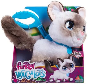 FurReal Wag-A-Lot Kitty, interaktív, fehér/szürke