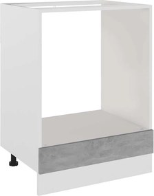 vidaXL “Riga” betonszürke szerelt fa sütőszekrény 60 x 46 x 81,5 cm