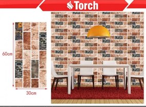 Öntapadós Torch Vinil Tapéta Modern Tégla Mintás