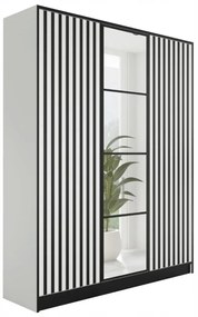 Eden2 3D Gardróbszekrény 156,4cm, Fehér