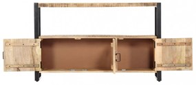 tömör mangófa kisszekrény 120 x 30 x 75 cm