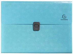 Harmonikamappa, A4, PP, 13 rekeszes, EXACOMPTA Pop'NCo, ciánkék (EX55299E)