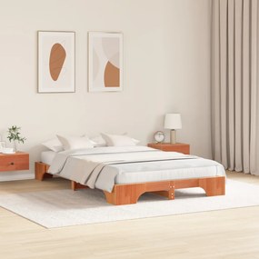 Ágykeret Gyanta barna Fa 120 x 200 cm Barna Ágykeret