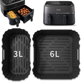 2x Philips Zsírmentes Szilikon Olajsütő Forma Air Fryer Utántöltő