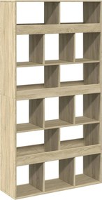 vidaXL sonoma tölgy színű szerelt fa könyvespolc 100 x 33 x 187,5 cm