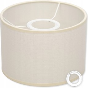 Lámpabúra Henger Csillár Fali Lámpa E27 E14 20 CM Krém Méretek