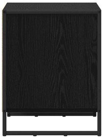 vidaXL Éjjeli asztal 2 pcs Fekete tölgy 50 x 39.5 x 50 cm Faanyag