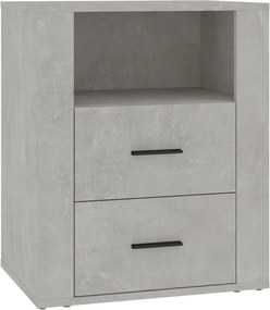 vidaXL betonszürke szerelt fa éjjeliszekrény 50 x 36 x 60 cm