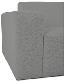 Szürke buklé sarokkanapé (U alakú) Roxy – Scandic