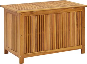 Tömör Akácfa Kerti Tárolóláda 90 X 50 X 58 Cm
