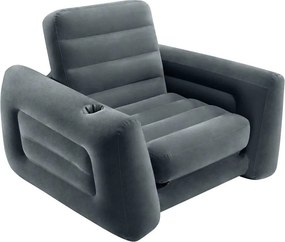 INTEX sötétszürke kihúzható fotel 117 x 224 x 66 cm