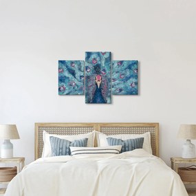 Egy festett páva képe (90x60 cm)