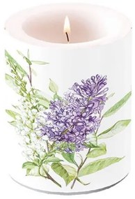 Lilac White átvilágítós gyertya 12x10cm