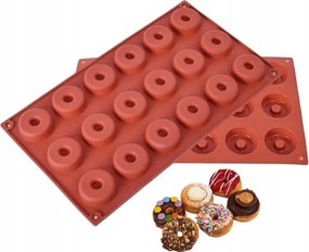 Szilikon sütőforma Mini Donata fánk lyukkal 18GN