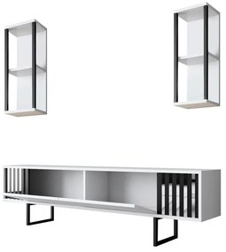TV szekrény Chrome Line - White, Black