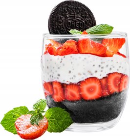 Fagylalt Desszert Poharak Üveg 225 ml Készlet 12 db