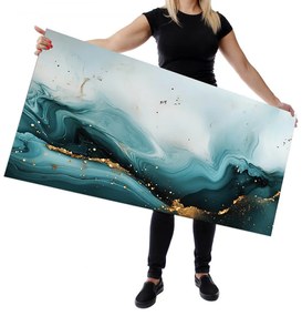 Wallplex konyhahátfal Kék Márvány (Méret: 60x180)