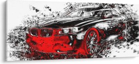 Kép - Festett autó akció közben (120x50 cm)