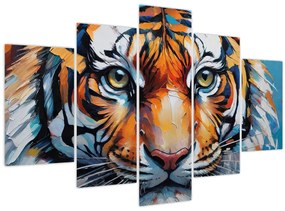 Kép - Tigris látképe, festmény (150x105 cm)