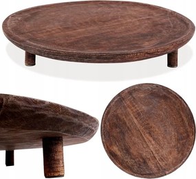 Fából készült tálaló- és vágódeszka Vilde 37 cm lábakkal