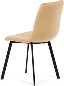 Étkezőszék, sárga, bársony szövet, DCL-973 YEL4