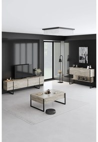 Nappali fal Luna set (travertin + fekete) . 1102331