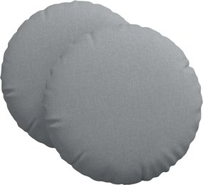 vidaXL Ülőpárnák 2 pcs Világosszürke Ø60 x 21 cm szövet