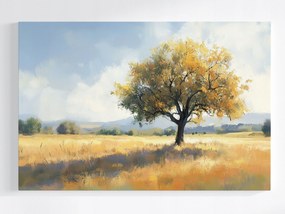 Poszter Tájkép Szabadtéri Fa Rét Tavasz 60x40