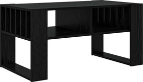 vidaXL Dohányzóasztal Fekete tölgy 92 x 49,5 x 45 cm Faanyag