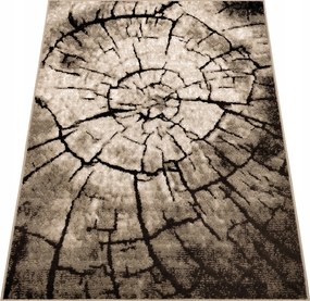 Szőnyeg 240x340 Szőtt Barna Hálószoba Nappali Modern Fatörzs