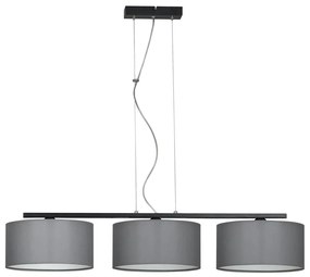 Csillár zsinóron ASTRA 3xE27/60W/230V szürke