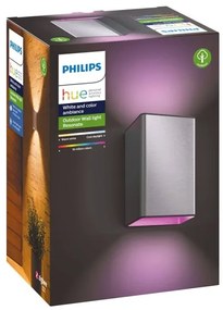 Philips 17464/47/P7 - LED RGB Kültéri lámpa Hue RESONATE 2xLED/8W/230V IP44