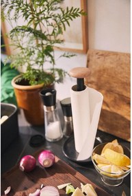 Fekete papírtörlő tartó ø 15 cm Paper Pal – Rosendahl