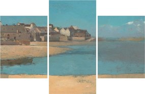 Kép - Odilon Redon, Village by the Sea in Brittany, reprodukciók (90x60 cm)