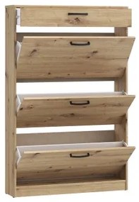 Cipőtároló KAVI artisan tölgy