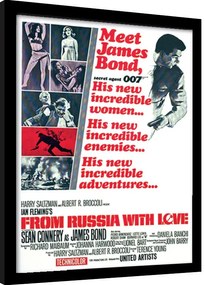 Keretezett poszter James Bond - From Russia With Love