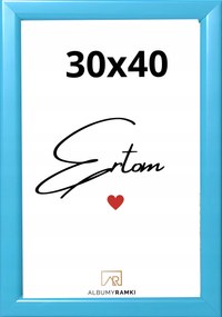 Képkeret 30x40 kék plexi nagy szilárd univerzális