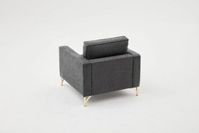 Fotel Berlin - Antracit, Arany